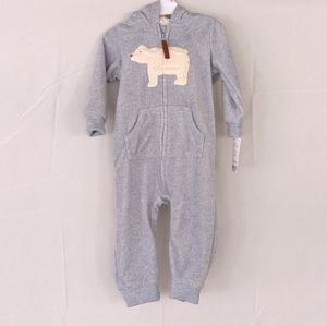 Carter's Fleece Jumpsuit NWT